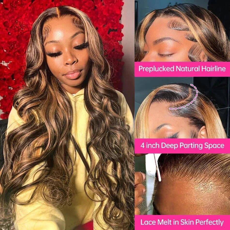 Perruque Lace Front Highlight P4/27 - vue 2